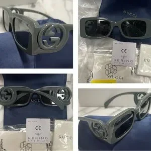 Gucci | Accessories | Gucci 223 Rectangle In A Smoke Green  display picture 1